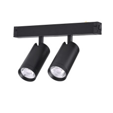Трековый однофазный светильник AM Group AM528 BK-220V-2X10W SMART