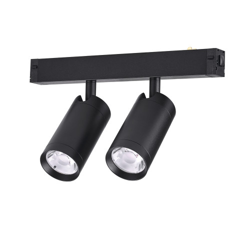 Трековый однофазный светильник AM Group AM528 BK-220V-2X10W SMART
