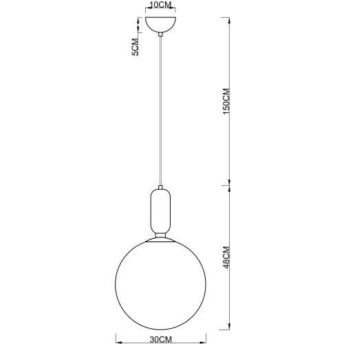 Подвесной светильник Arte Lamp Bolla-Sola A3330SP-1PB