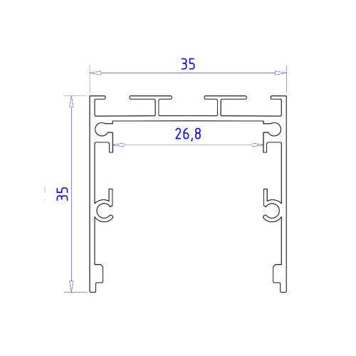 Алюминиевый профиль Ambrella Light Profile System GP2550AL