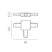 Соединитель трековый T-образный к 50202X-P, 50203X-P Lightstar Barra 502136-P