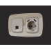 Комплект механизма компьютерной розетки Ambrella Volt RJ-45 (8P8C) CAT6A экранированной с автоматической защитной шторкой OMEGA MO372005 Серо-бежевый матовый QUANT (OP3720, VM185)