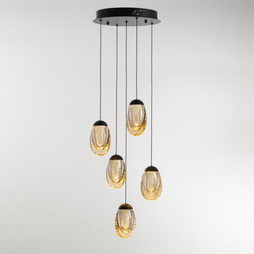 Подвесной светильник Delight Collection MD25090022-5A matt black/champagne Подвесной светильник Delight Collection MD25090022-5A matt black/champagne