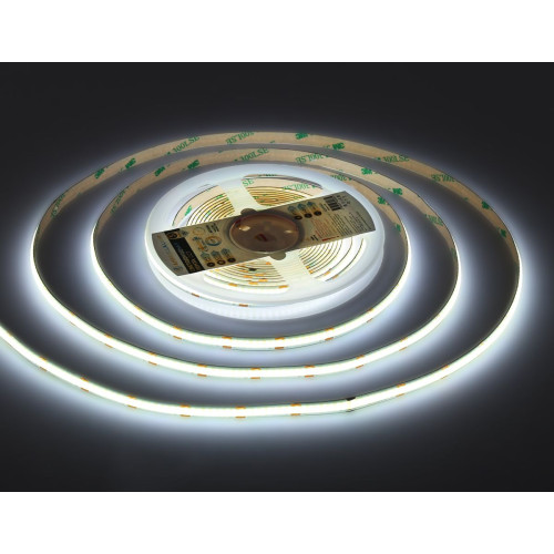Светодиодная лента Ambrella Light Illumination COB 608Led/ 12W m/ 24V IP20 CCT 3000-6500K/ 5m*8mm*2.2mm (3 конт.) GS4901