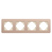 Рамка на 4 поста алюминиевая Arlight FRM-AKIRY-SFAL-4-GD 049745