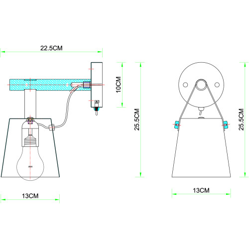 Бра Arte Lamp Thomas A7032AP-1BK