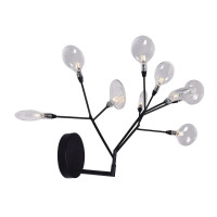 Бра Crystal Lux Evita AP9 BLack/Transparent