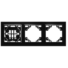 Рамка 3-местная горизонтальная Stekker PFR00-9003-03 39484