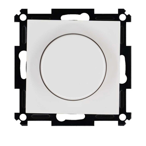 Универсальный диммер 3-500 Вт Led 3-250Вт HV - 500Вт с накладкой белый Jasmart G4012W-500RV