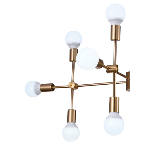 Люстра на штанге Natali Kovaltseva LOFT LUX 75130/8C GOLD