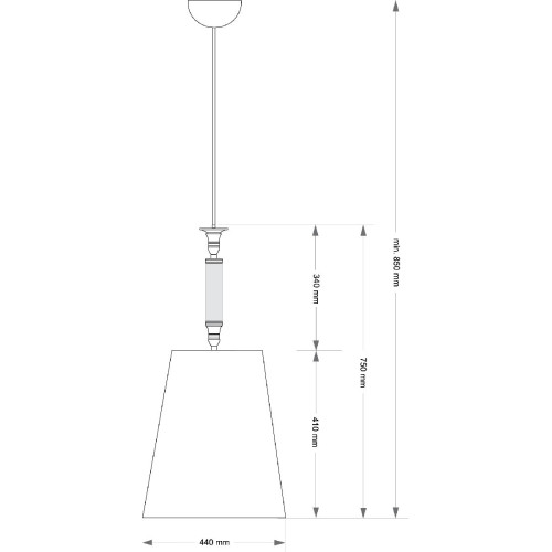 Подвесной светильник Kutek Napoli NAP-ZWD-1(P/A)