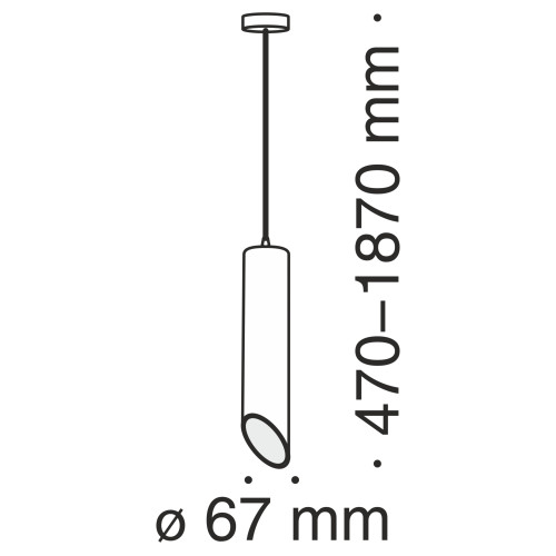 Подвесной светильник Maytoni Vela P027PL-01B
