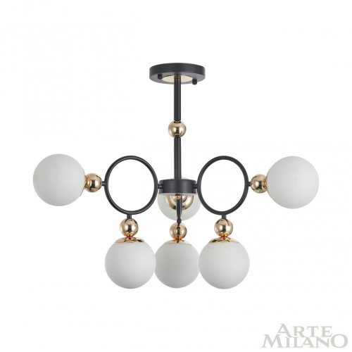 Потолочная люстра Arte Milano Neapolis 274307/6 BK/GD