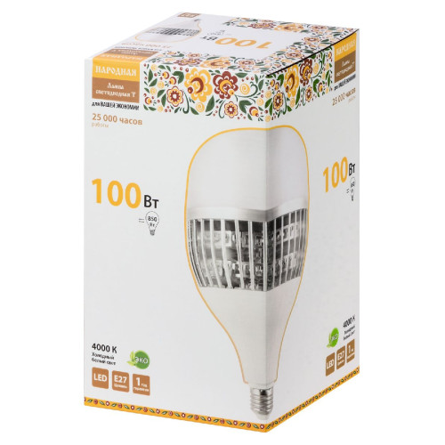 Лампа светодиодная TDM Electric Народная E27 100W 4000K матовая SQ0340-1587