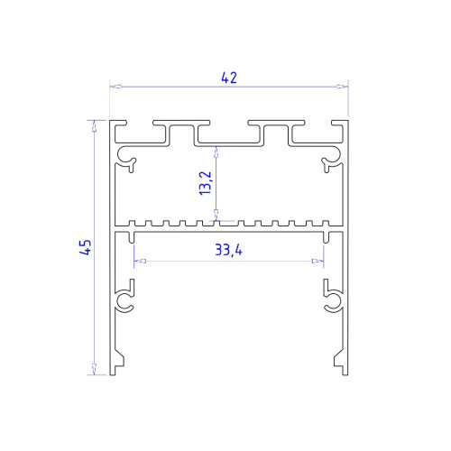 Алюминиевый профиль Ambrella Light Profile System GP3050BK