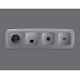Комплект механизма компьютерной розетки Ambrella Volt RJ-45 (8P8C) CAT6A экранированной с автоматической защитной шторкой OMEGA MO512005 Сталь матовый QUANT (OP5120, VM185)