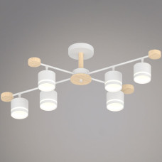 Люстра на штанге Reluce 78730-0.3-06 GX53 WH+WOOD Люстра на штанге Reluce 78730-0.3-06 GX53 WH+WOOD