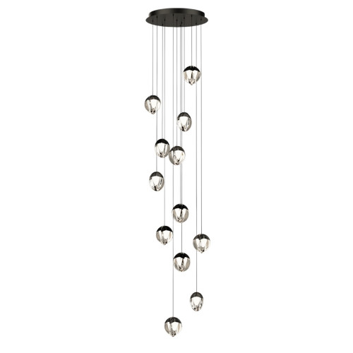 Каскадная люстра Delight Collection MD24001033-12A black/clear