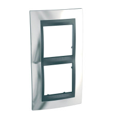 Рамка 2-постовая вертикальная Schneider Electric Unica Top MGU66.004V.210