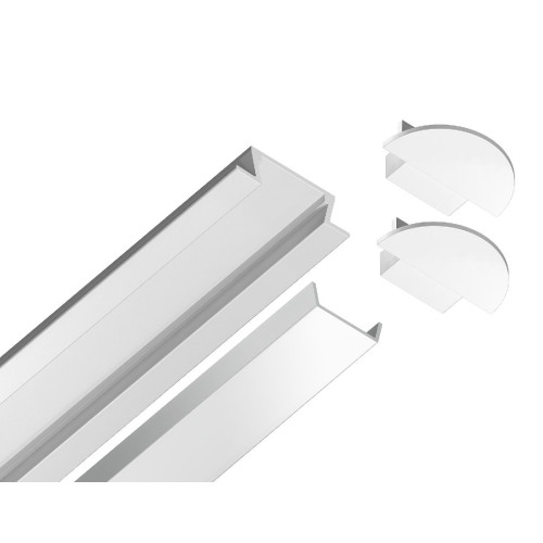 Алюминиевый встраиваемый профиль Ambrella Light Alum Profile GP1001WH