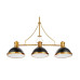 Подвесная люстра Lumina Deco Ettore LDP 710-3 BK+MD