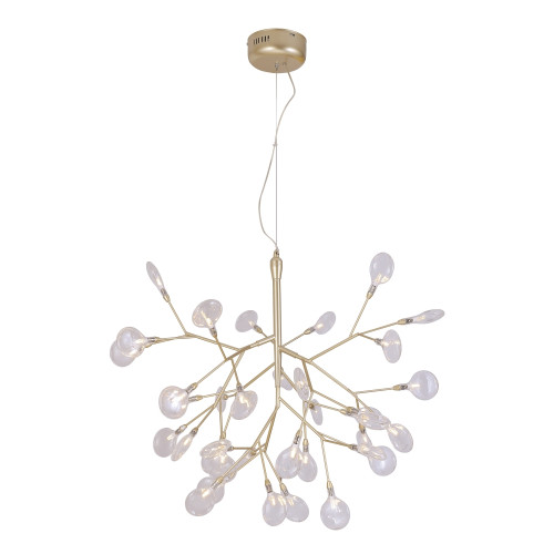 Подвесная люстра Crystal Lux Evita EVITA SP36 GOLD/TRANSPARENT