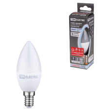 Лампа светодиодная диммируемая TDM Electric Е14 6W 4000K прозрачная SQ0340-0198