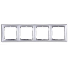 Рамка 4-постовая Legrand Valena алюминий матовый 770334