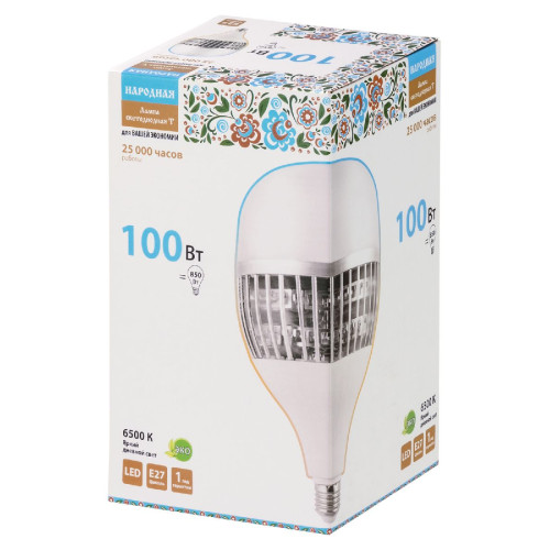 Лампа светодиодная TDM Electric Народная E27 100W 6500K матовая SQ0340-1588