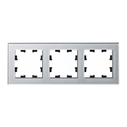 Рамка 3-ая Systeme Electric AtlasDesign Nature Стекло алюминий ATN320303