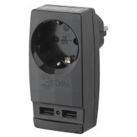 Разветвитель электрический Эра SP-1e-USB-B Б0026333