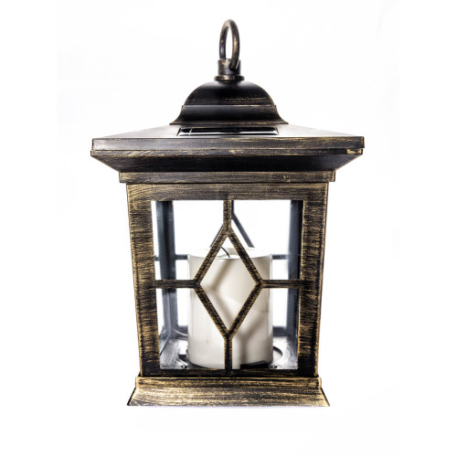 Подвесной светильник на солнечных батареях (10227) Uniel USL-S-180/PT220 Bronze lantern