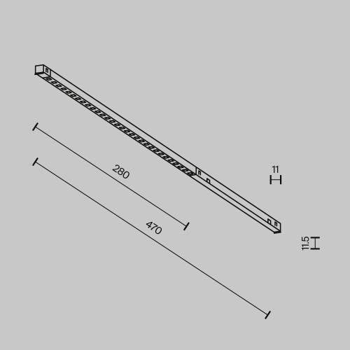 Трековый магнитный светильник Maytoni Technical Points TR241-4-6WTW-DSZ-B
