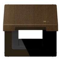Рамка с подпружиненной крышкой для USB-механизмов Jung ME2990KLUSBAT