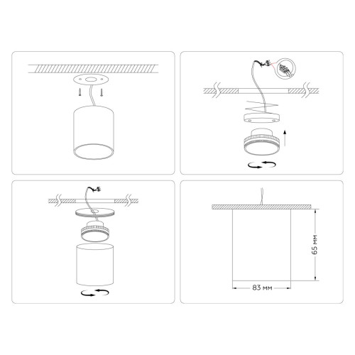 Накладной светильник Ambrella Light Techno spot GX Standard tech TN5303