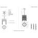 Подвесной светильник Crystal Lux ABRIL SP2 GOLD Подвесной светильник Crystal Lux ABRIL SP2 GOLD