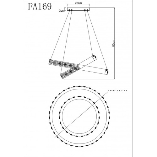 Подвесная люстра Ambrella Light FA169