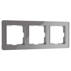 Рамка на 3 поста Werkel Acrylic графит 4690389184895 W0032704