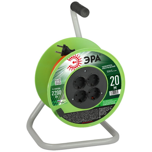 Удлинитель силовой Эра RP-4-2x1.0-20m Б0059781