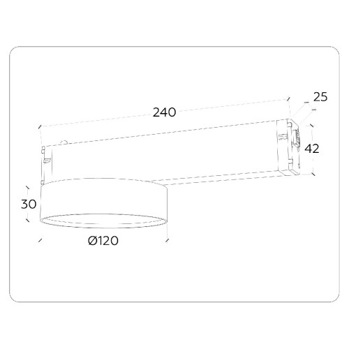 Трековый магнитный светильник Ambrella Light Magnetic 220V GL1381