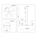 Люстра на штанге Ambrella Light High Light Ceramo Modern LH53164