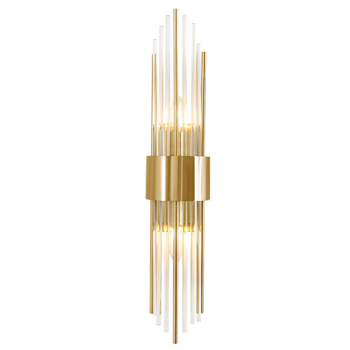 Настенный светильник Crystal Lux ATENTO AP2 BRASS/TRANSPARENTE