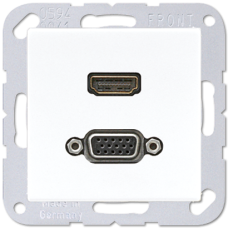 Розетка HDMI/VGA Jung MAA1173WW