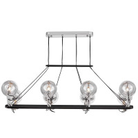 Подвесная люстра Lumina Deco LDP 9110-8-PR BK+CHR