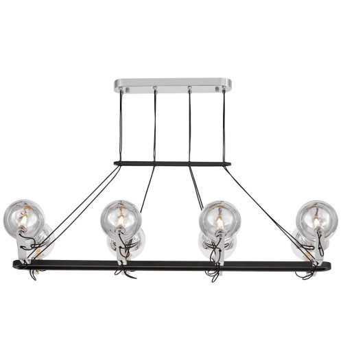 Подвесная люстра Lumina Deco LDP 9110-8-PR BK+CHR