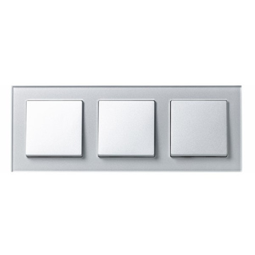 Рамка 3-ая Systeme Electric AtlasDesign Nature Стекло алюминий ATN320303