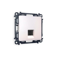 Комплект механизма компьютерной розетки RJ-45(8P8C) CAT6 со шторкой Ambrella Volt Alfa MA212010