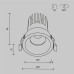 Встраиваемый светильник Maytoni Dip DL117-15W-2.7K-B