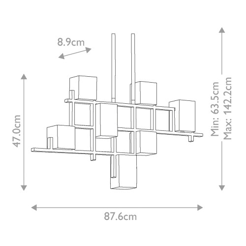 Подвесная люстра Kichler City Lights KL-CITY-LIGHTS7B