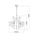 Подвесная люстра Arte Lamp Pipirima A4089LM-8AB